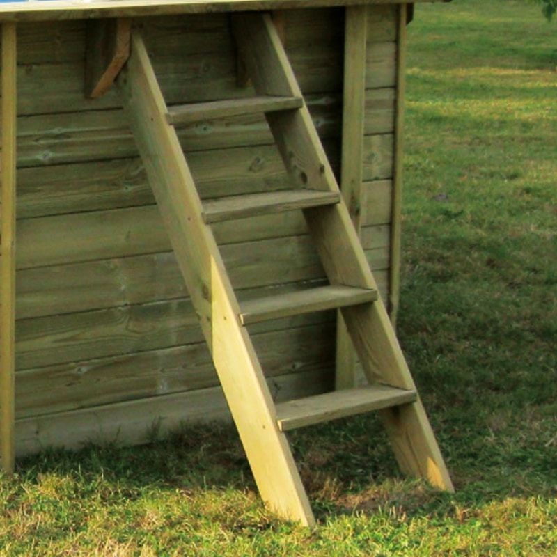 Piscina elevada de madera redonda VASTO Ø 428 x 136 cm Gre. 790302