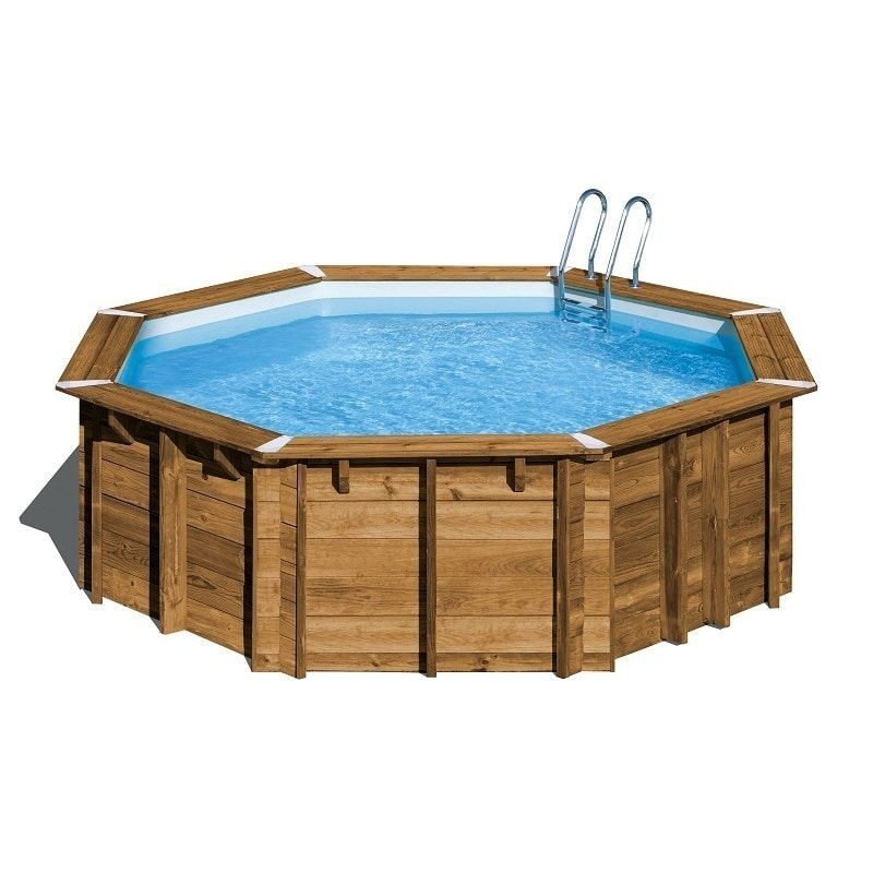 Piscina elevada de madera redonda VASTO Ø 428 x 136 cm Gre. 790302