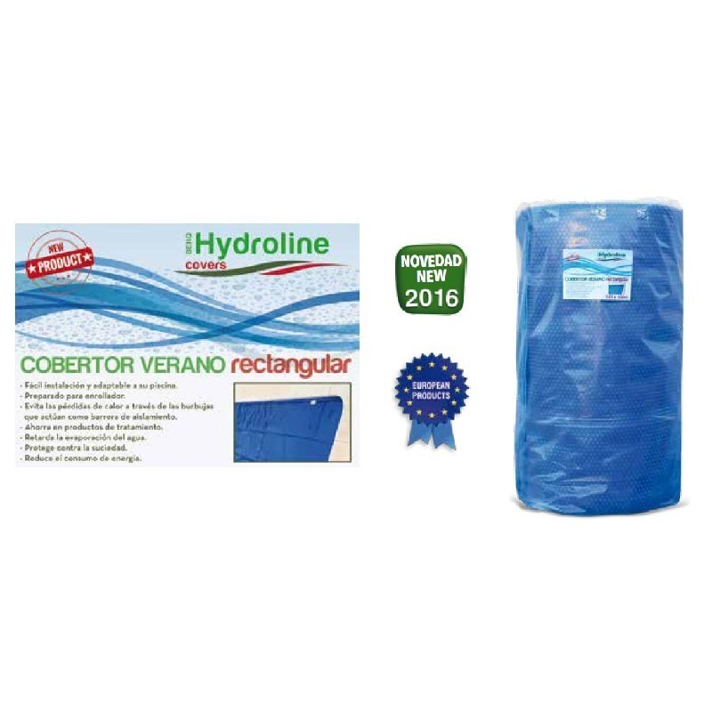 Cobertor solar rectangular 10 x 5 m. Hydroline. 209304