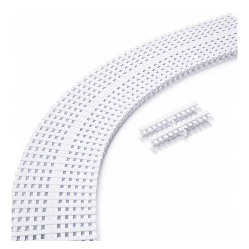 Rejilla piscina blanca para curvas reversible 295x35 Astralpool. 28662