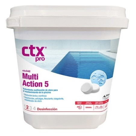 CTX 342 Multiacción 5 Cloro en tabletas 5KG 4 UNIDADES. 75148P