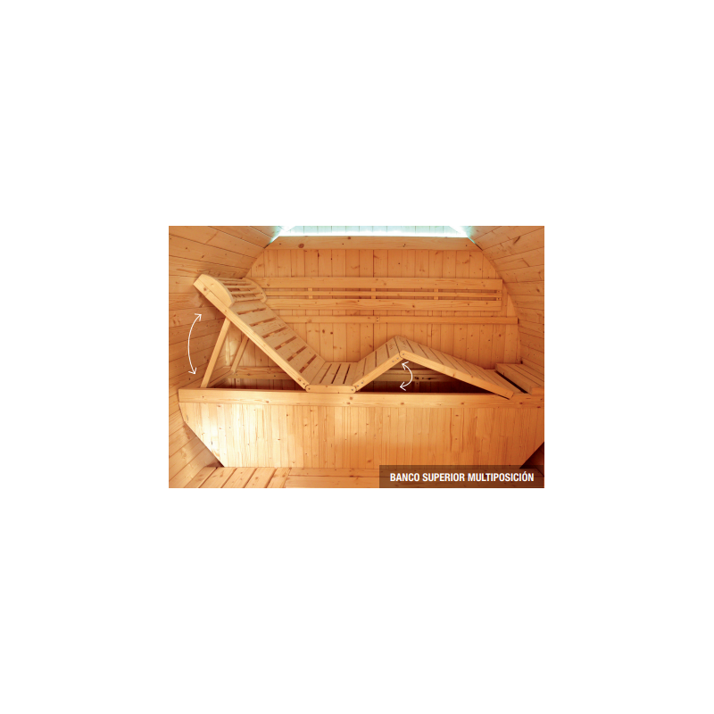 Sauna exterior Gaïa Bella Poolstar 3 plazas. HL-T160E