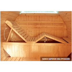 Sauna exterior Gaïa Luna Poolstar 6 plazas. HL-T250E