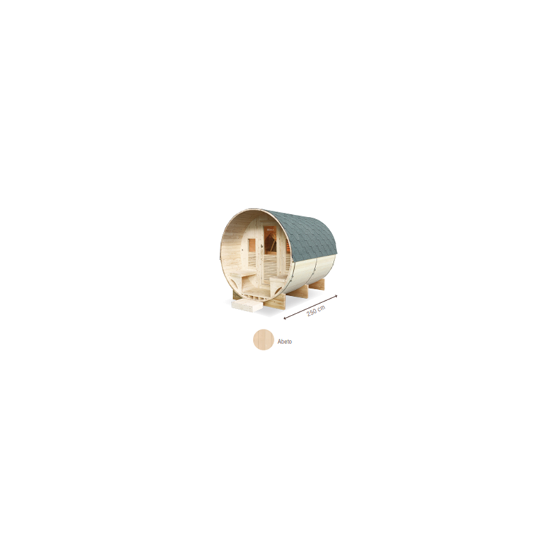 Sauna exterior Gaïa Luna Poolstar 6 plazas. HL-T250E