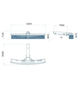 Cepillo shark de pared Astralpool. 36616 2