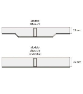 Rejilla transversal blanco para curvas 195mm Astralpool. 11107 2