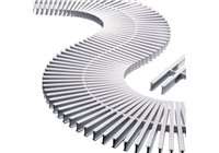 Rejilla transversal blanco para curvas 245mm Astralpool. 11108