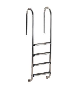 ESCALERA MURO 4 PELD.  AISI316 PELDAÑO LUXE