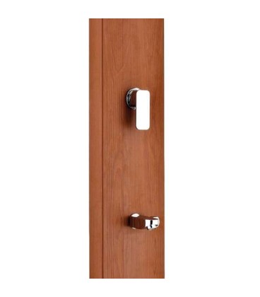 Ducha solar cuadrada aspecto madera Gre. DSALC32W